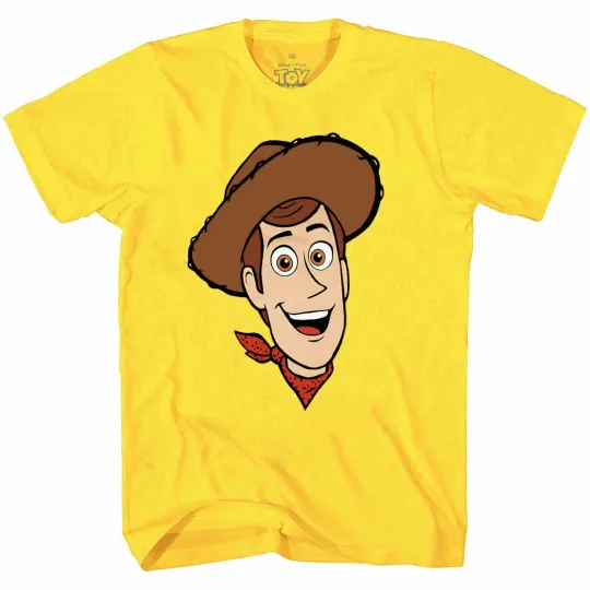 Discover Toy Story Woody Face Adult T-Shirt