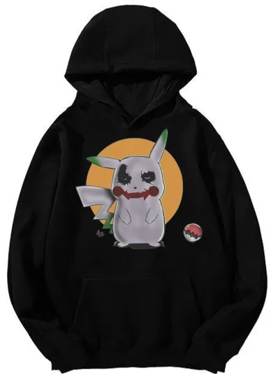 Discover Unisex Joker - Inspired Pika Graphic Hoodie