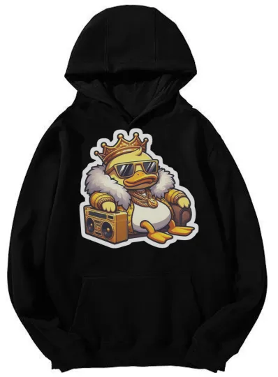 Discover Hip - Hop Royal Duck Graphic Unisex Hoodie