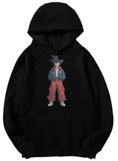 Discover Dragon Ball Goku Streetwear Graphic Hoodie