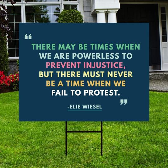 Resistance Yard Sign - Resist Hate Lawn Sign, Anti-Trump Sign, Women's Rights, Resist Racism, Resist Fascism Yard Sign