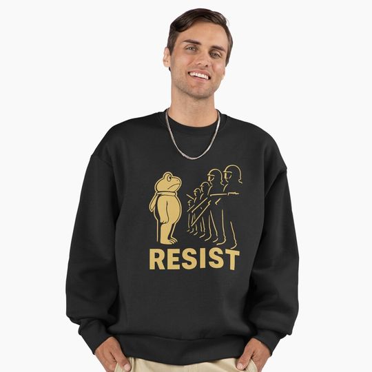 Discover Portland-Frog Sweatshirt, Portland Frog Activist Sweatshirt, No Kings Day Design