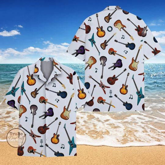 Discover Electric Guitar Hawaiian Shirt: Summer Aloha Outfit