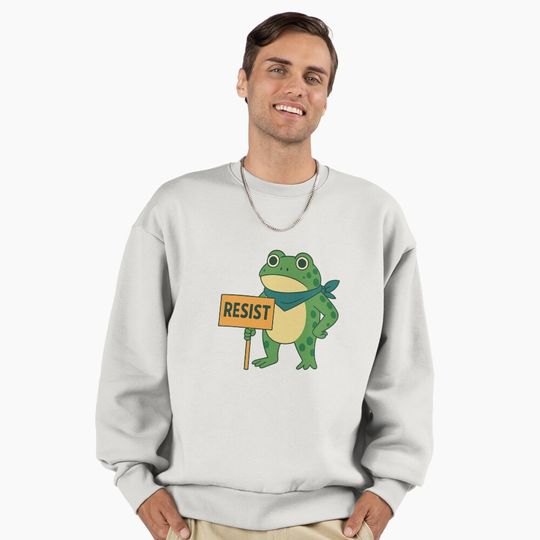 Discover Resist Portland Frog 2026 Sweatshirt