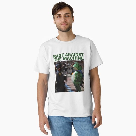 Discover Portland-Frog Rage Against Classic T-Shirt