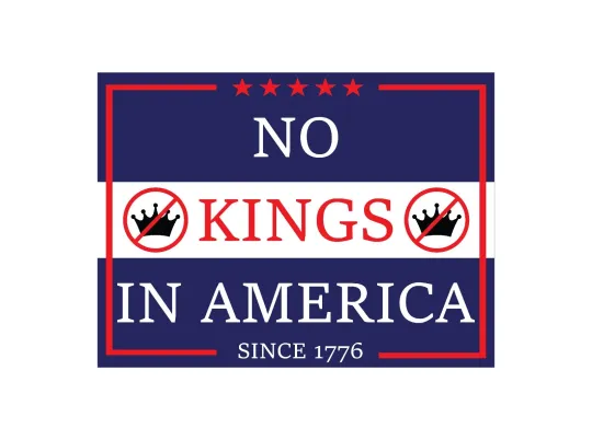 Discover No Kings Yard Sign – Political Protest Sign | Anti-Tyrrany 24x18 with stake