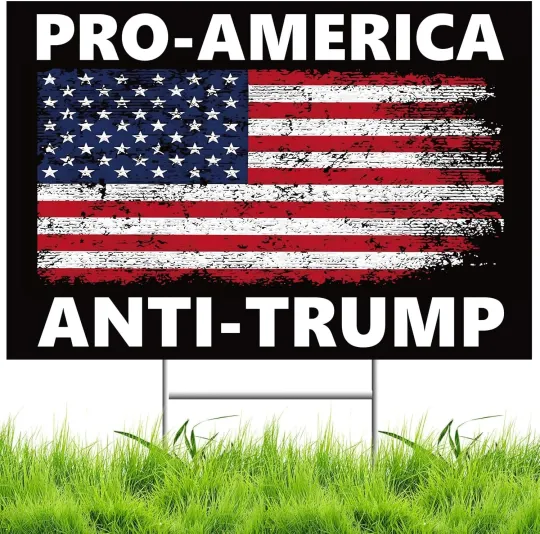 Discover Anti-Trump Yard Sign Decor for Outdoor Garden