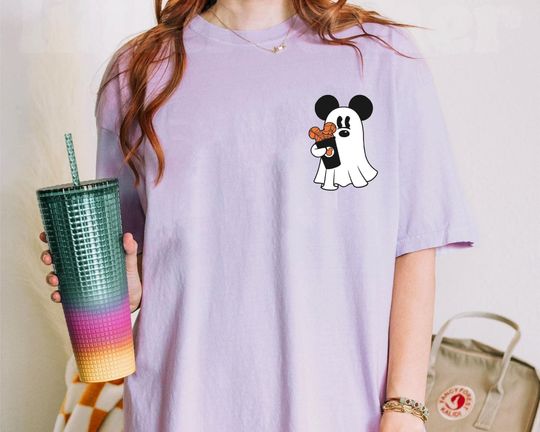 Discover Mickey Mouse Boo Ghost Spooky Coffee Pocket Shirt, Funny Disney Halloween Party