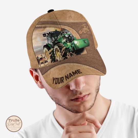 Discover Personalized Tractor Cap: Custom Name Farm Lover Hat