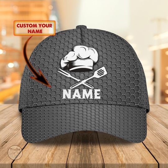 Discover Personalized Chef Baseball Cap: Custom Name, Adjustable Fit