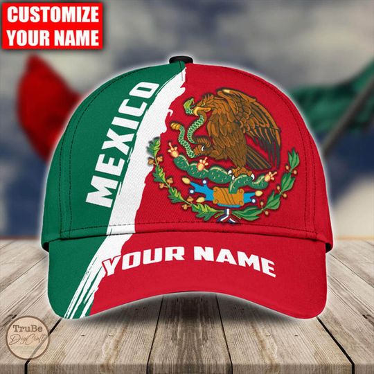 Personalized Aztec Eagle Baseball Cap, Mexican Heritage Gift