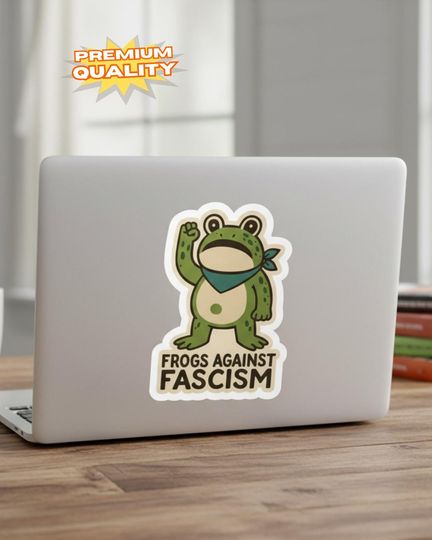 Discover Fck ICE Portland Frog Sticker, Anti Fascist Decal, Oregon Protest Decal, Fuck ICE Vinyl Sticker, Activist Gift, Political Laptop Decal