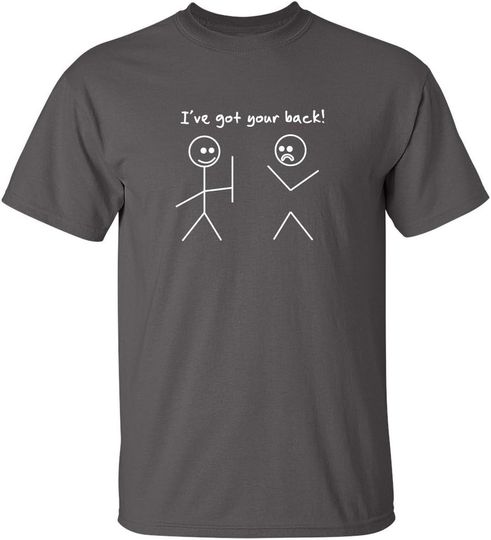 Discover I've Got Your Back Stick Figure T-Shirt