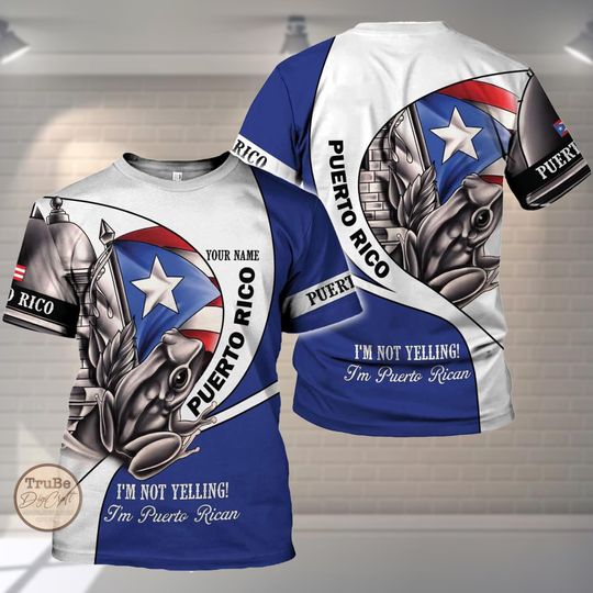 Personalized Puerto Rico Flag 3D Shirt