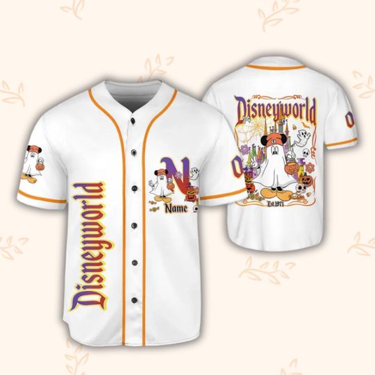 Discover Halloween Baseball Jersey: Ghost & Pumpkin Graphic, Unisex Fit