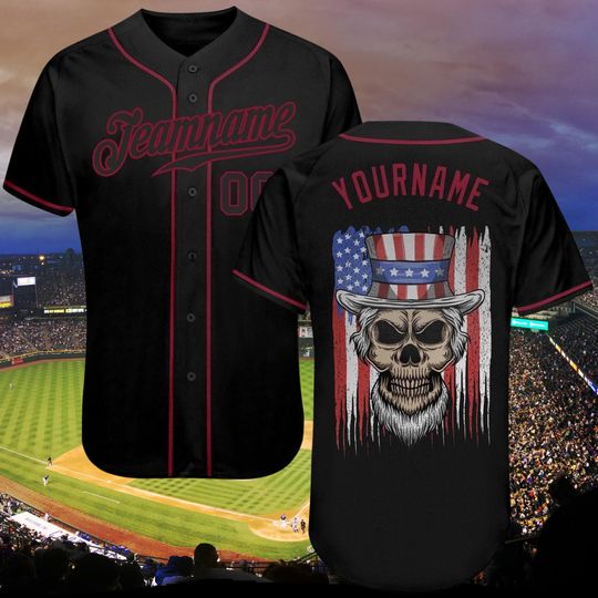 Discover Trump 47 America Baseball Jersey USA Flag Patriotic Supporter Shirt