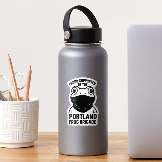 Discover Portland Frog Brigade Sticker