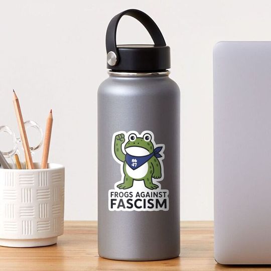 Discover Portland Frog Against Fascism Sticker