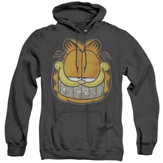 GARFIELD NICE GRILL Licensed Hooded Sweatshirt Heather Hoodie