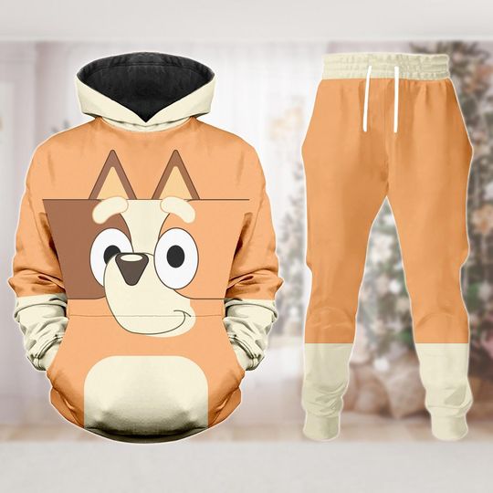 Discover Blue Dog Cosplay Hoodie Jogger, Mother Blue Dog Costume 3D Hoodie, Disney Cartoon Outfit, Halloween Cosplay Gift