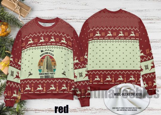 Nakatomi Plaza Christmas Party 1988 Sweater, Funny Vintage Ugly Christmas Jumper, Retro Movie Holiday Pullover Gift 2025