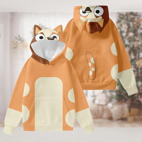 Discover Ears Costume 3D Hoodie Jogger, Blue Dog Cosplay Hoodies, Blue Dog Cosplay Hoodie, Blue Dog, Halloween Cosplay Gift