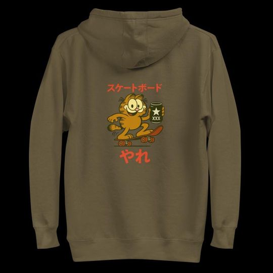 Discover Lasagna cat Japanese version Unisex Hoodie