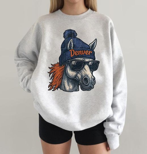 Discover Vintage Denver Football Unisex Crewneck Sweatshirt