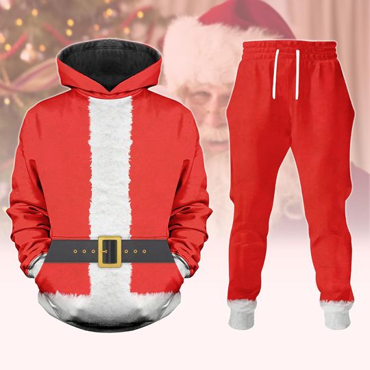 Discover Christmas Santa Claus Hoodies, Funny Mr. Santa Jogger Pants, Santa Claus Cosplay Costume, Xmas Party Men Outfit, Christmas 2025 Gifts