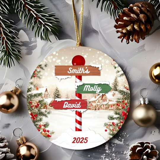 Discover Custom Family Christmas Ornament: Decoration for Holiday Keepsake Family Gift