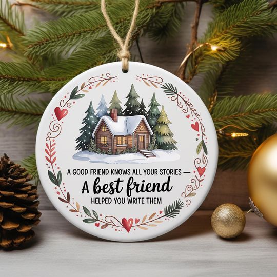 Discover Cozy Cabin Christmas Ornament for Your Best Friend: A Special Holiday Keepsake