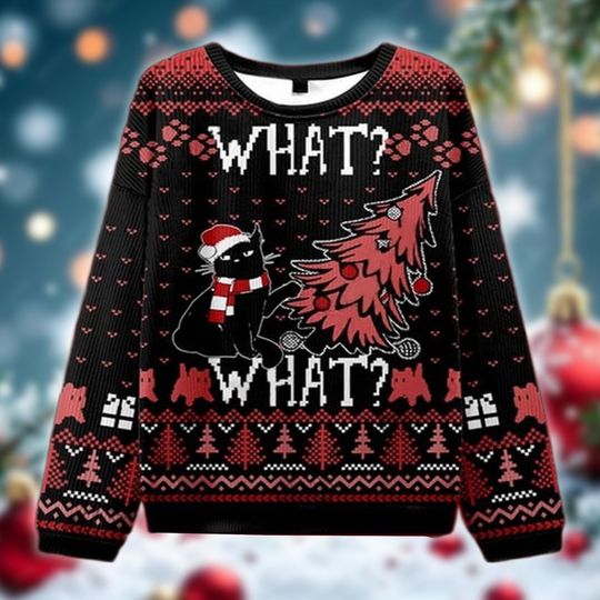 Xeno-Merry Christmas Ugly Sweater, Space Creature Da Vinci Art Christmas Sweatshirt, Funny Sci-Fi Xmas Gift, Holiday Crewneck for Fan