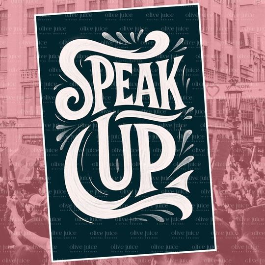 Speak UP Protest Sign Fight Fascism Impeach Trump Resist Rage against the Regime
