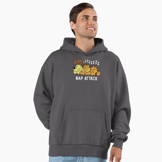 Garfield Odie Garfield Nap Attack Zzzz Premium Oversized Hoodie