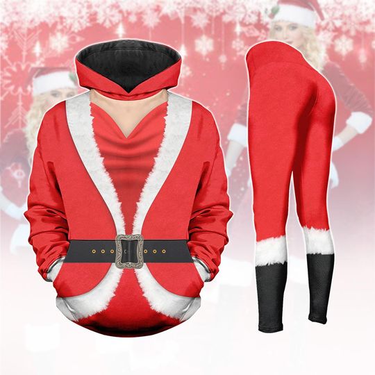 Discover Mrs. Santa Claus Cosplay Hoodies, Funny Women Santa Leggings, Santa Claus Costume Sweatshirt, Christmas Party Hoodie, Xmas Gift Ideas