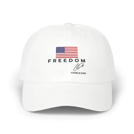 Charlie Kirk Turning Point Cap US Flag Embroidered Baseball Cap