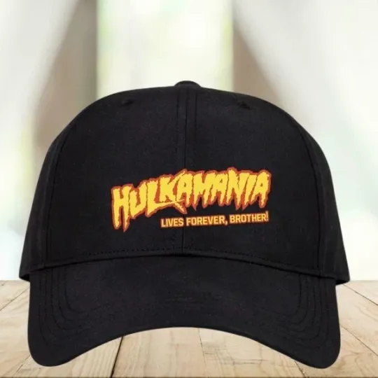 Hulk Hogan Hulkamania Lives Forever Printed Baseball Cap
