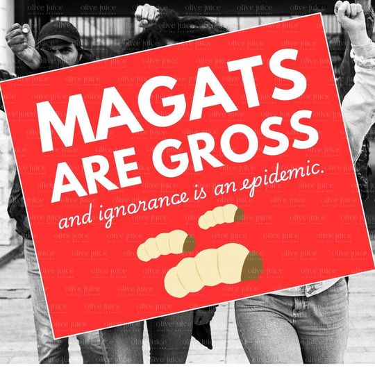 Resist Trump 16x20 Protest Sign: Political Activism Art