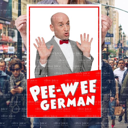 Discover Digital 20x30 Protest Sign: PEE WEE GERMAN, Stephen Miller, No Nazis in America, Anti-Fascism
