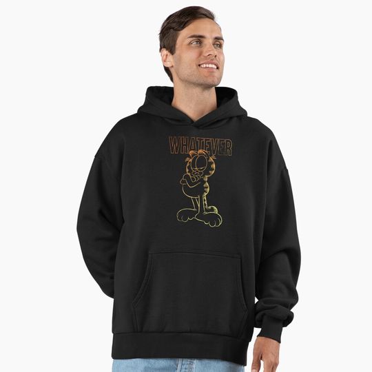 Discover Garfield Whatever Ombre Garfield Premium Hoodie