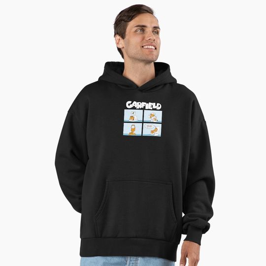 Discover Garfield Morning Routine Garfield Comic Strip Premium Hoodie