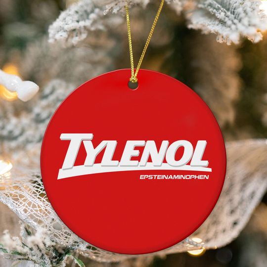 Discover Tylenol Epsteinaminophen Medicine Ornament, Tylenol Does Not Cause Autism, Pharmacist Christmas Tree Decor, ASD Support, Christmas Keepsake