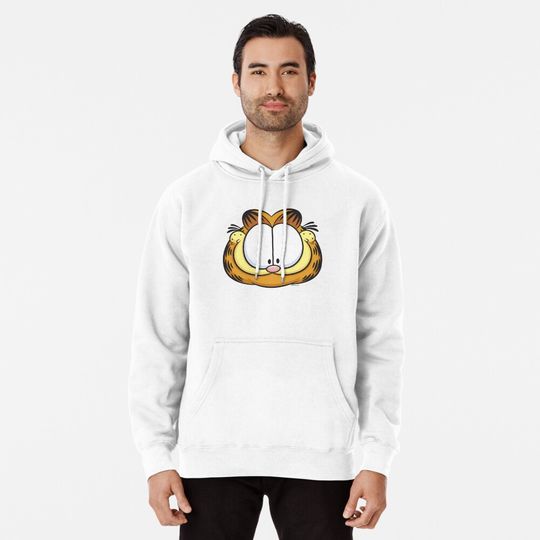 Garfield Big Face Smiling Pullover Hoodie