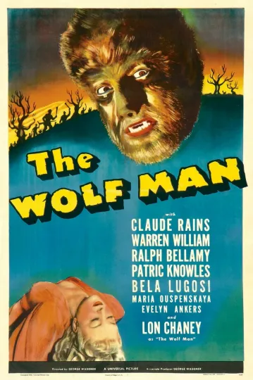 Discover The Wolfman movie poster (b) - Lon Chaney : 11 x 17