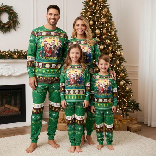 Discover Golden And Bright Stay Golden Long Sleeve Pajamas Set, Funny Retro Sleepwear, 80s TV Show PJs, Cozy Loungewear Gift for Women Fans