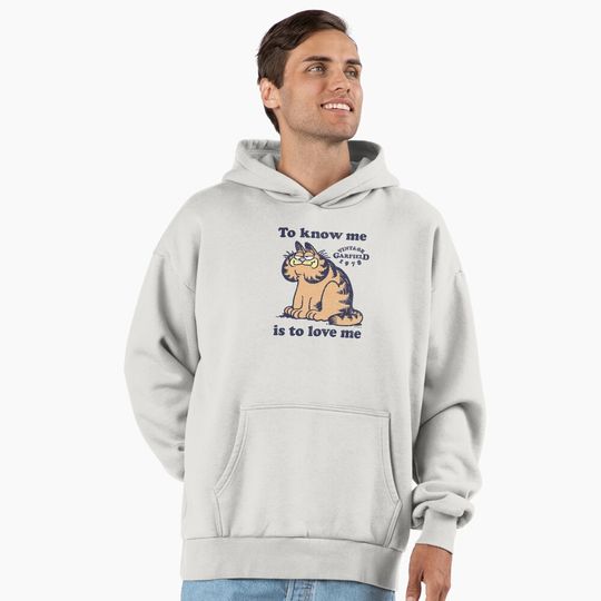 Discover Garfield To Know Me Is To Love Me Vintage 1978 Logo Premium Hoodie