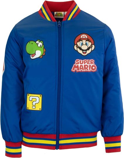 Discover Nintendo Super Mario Boys Bomber Jacket