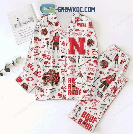 Discover Nebraska Cornhuskers Volleyball Pajamas Set