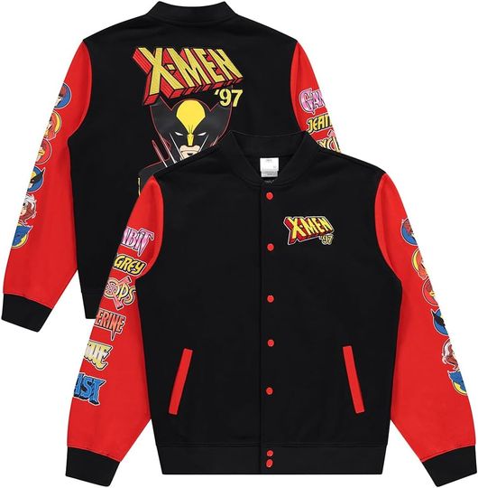 Marvel X-Men Snap Varsity Jacket for Men