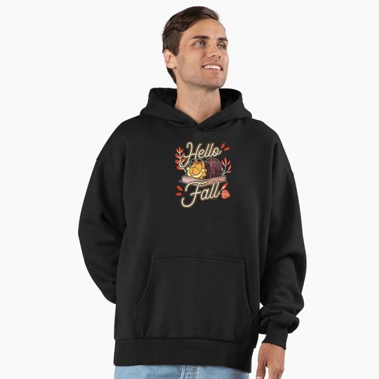 Discover Garfield Hello Fall Autumn Napping Premium Hoodie